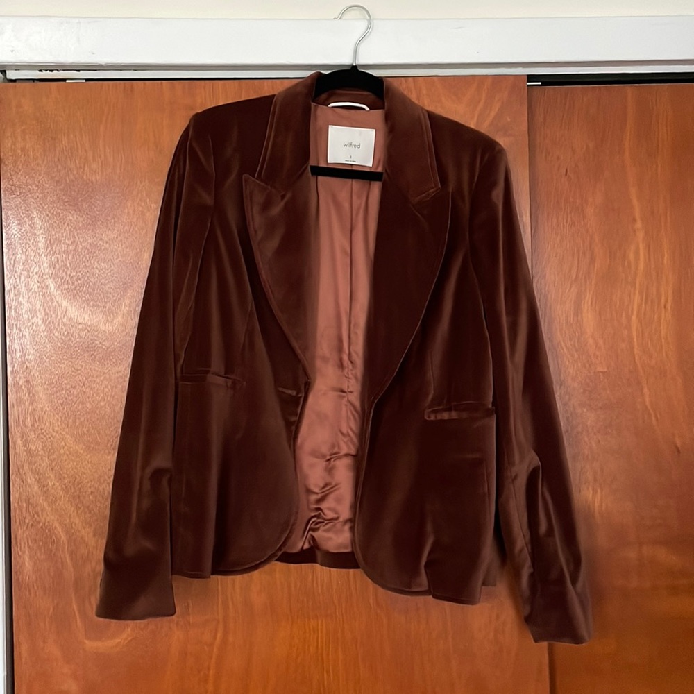 Wilfred Velvet Blazer